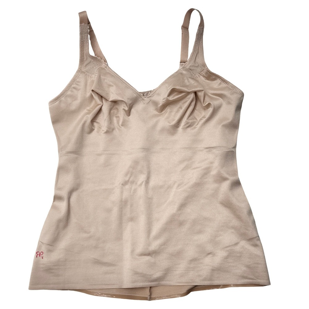 2 Ruby Ribbon 1018 Full Support Shapewear Camisoles Size 36 Nude Beige Cami